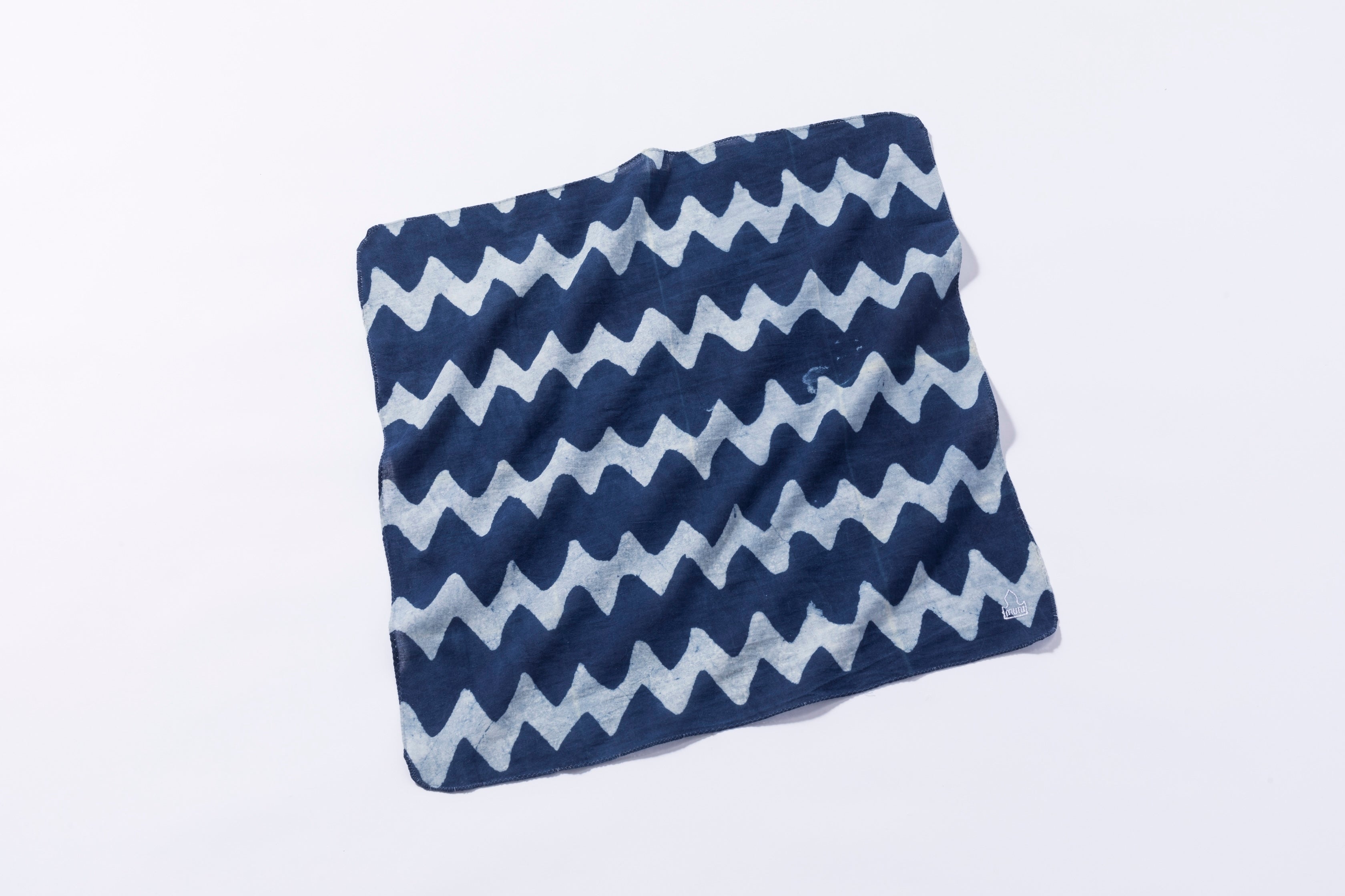 muni* - Block Print Handkerchief - indigo