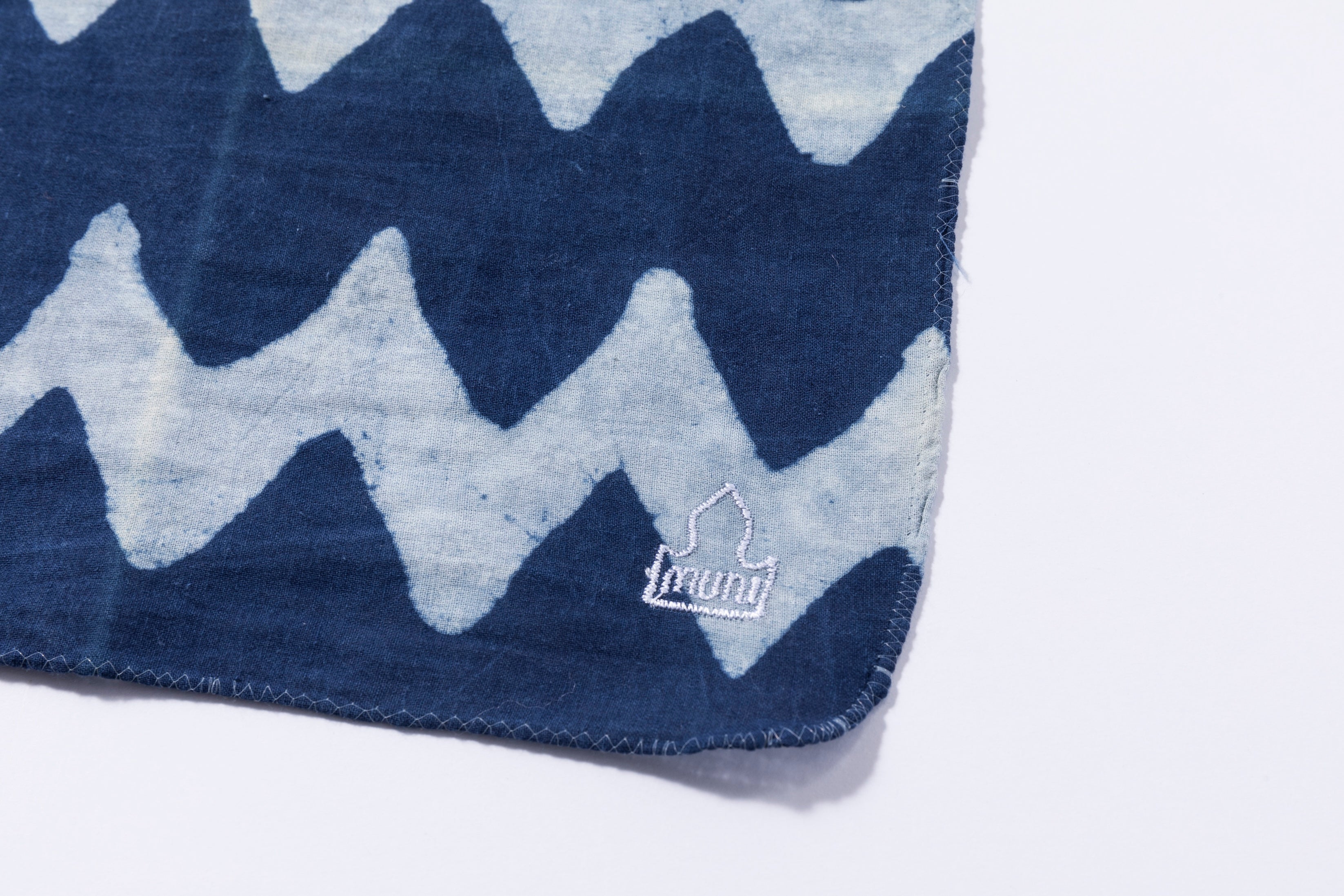 muni* - Block Print Handkerchief - indigo