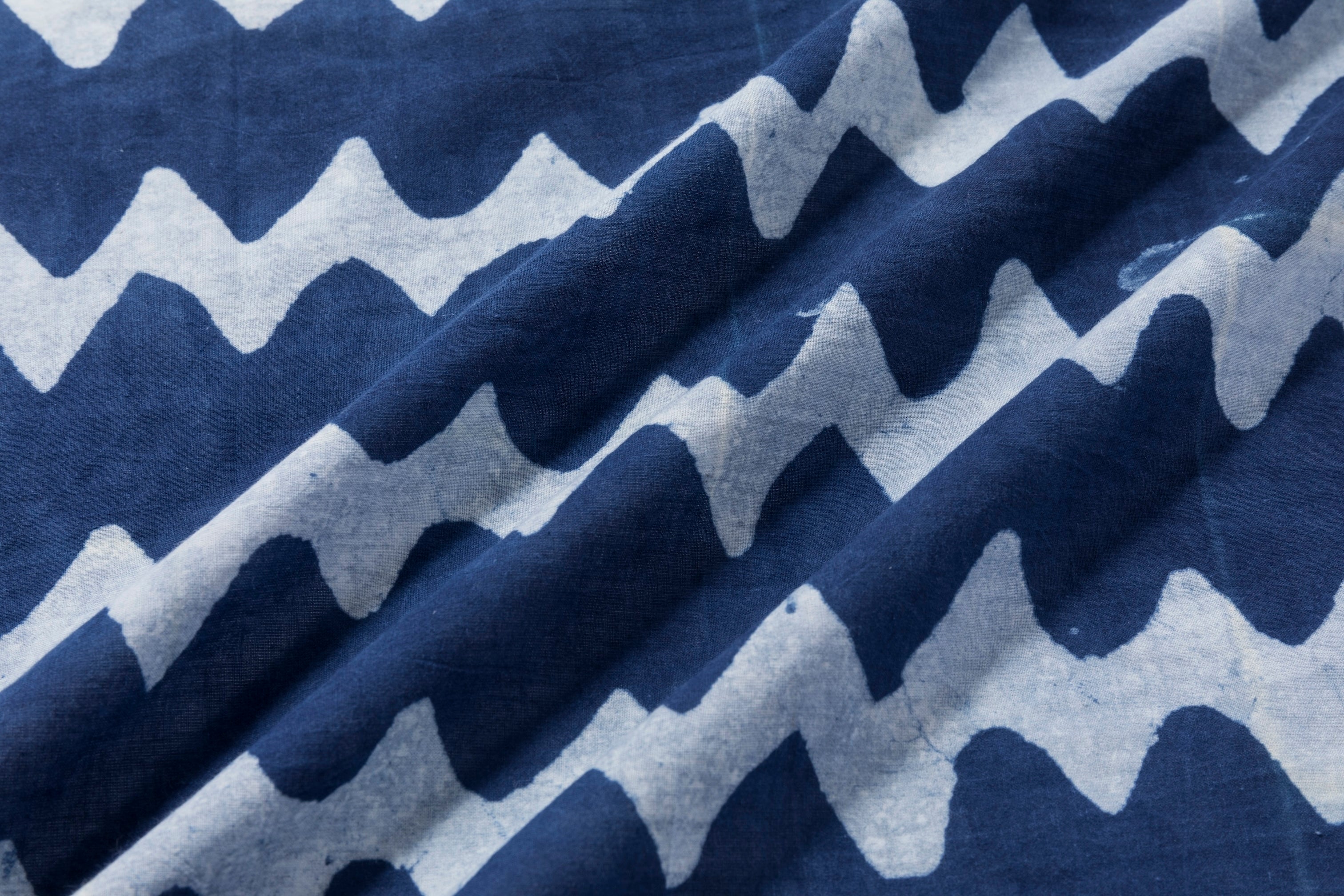 muni* - Block Print Handkerchief - indigo