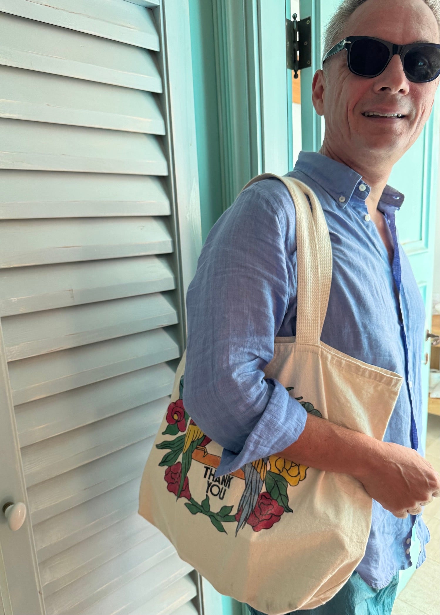 My Pleasure - Beach Tote Bag- Bird